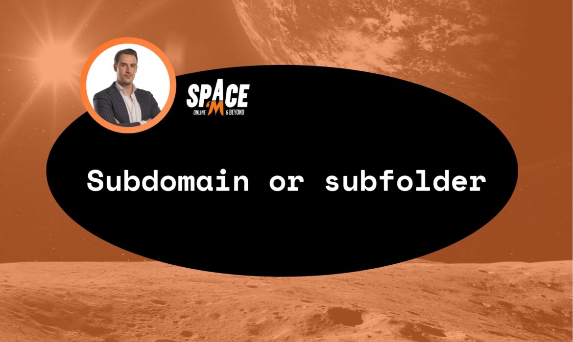 subdomain or subfolder